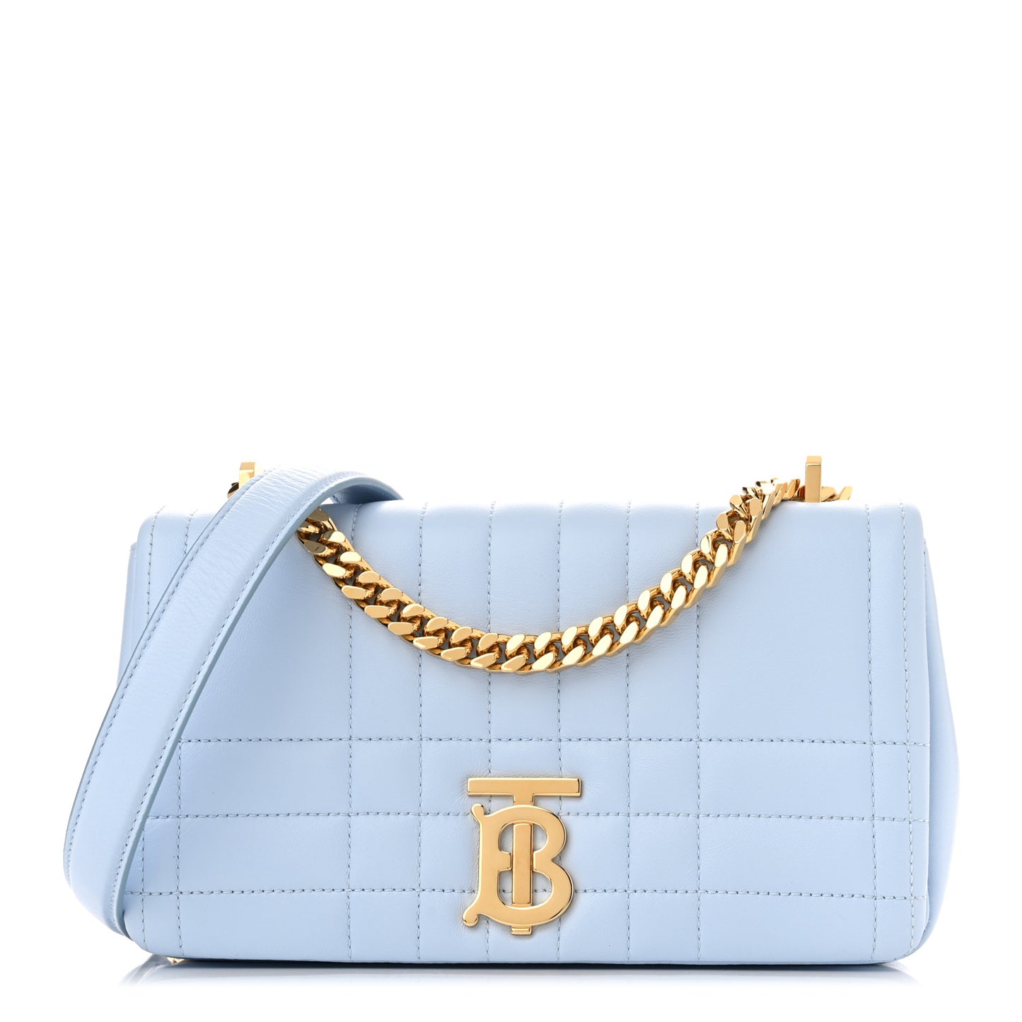 Lambskin Quilted Small Lola Bag Pale Blue