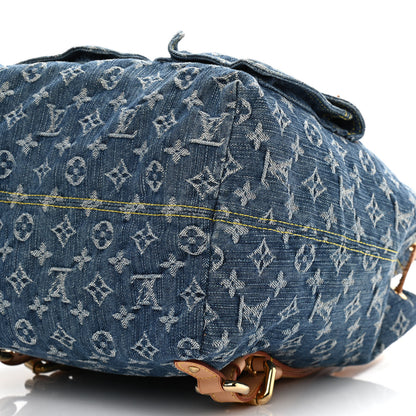 Louis Vuitton Denim Sac a Dos Backpack GM Blue 9 of 9