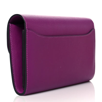 Hermes Evercolor Constance Long Wallet Anemone 3 of 10