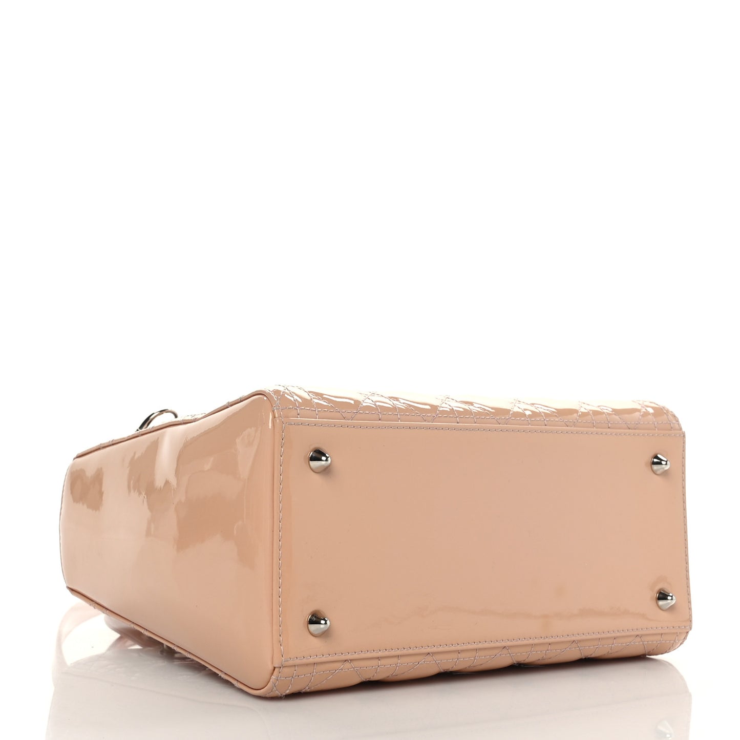 Patent Cannage Medium Lady Dior Light Pink