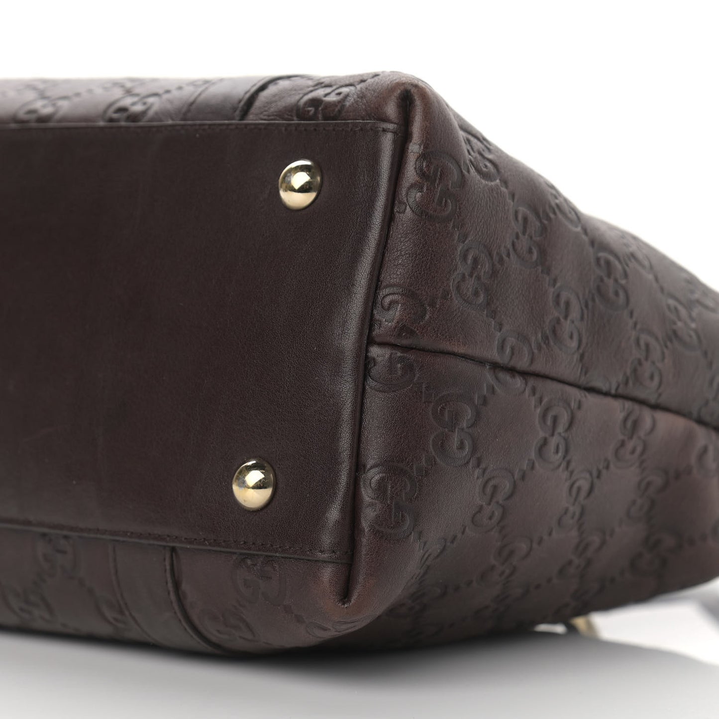 Guccissima Medium Abbey Tote Dark Brown