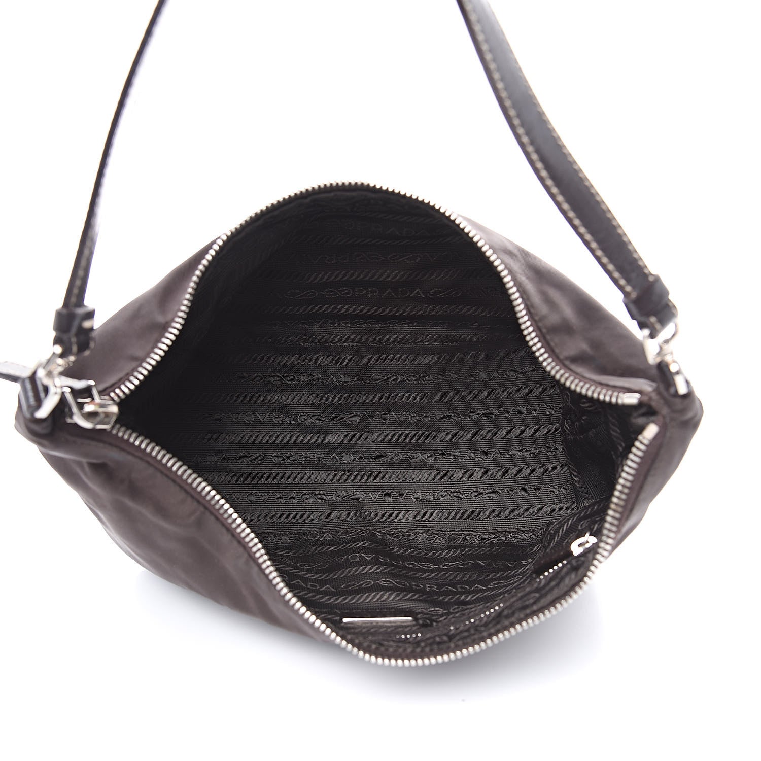 Prada Tessuto Nylon Pochette Bag Ebano 5 of 10