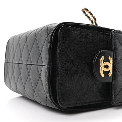 Chanel Caviar Quilted Mini Chanel 25 Handbag Black 10 of 10