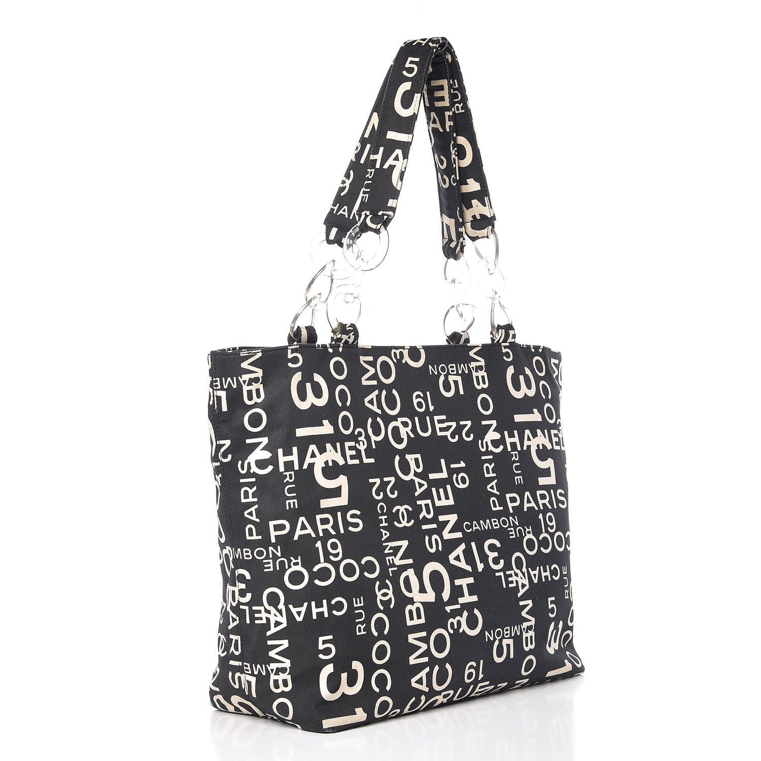 Chanel Canvas 31 Rue Cambon Beach Tote Black 4 of 14