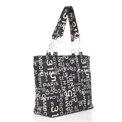 Chanel Canvas 31 Rue Cambon Beach Tote Black 4 of 14