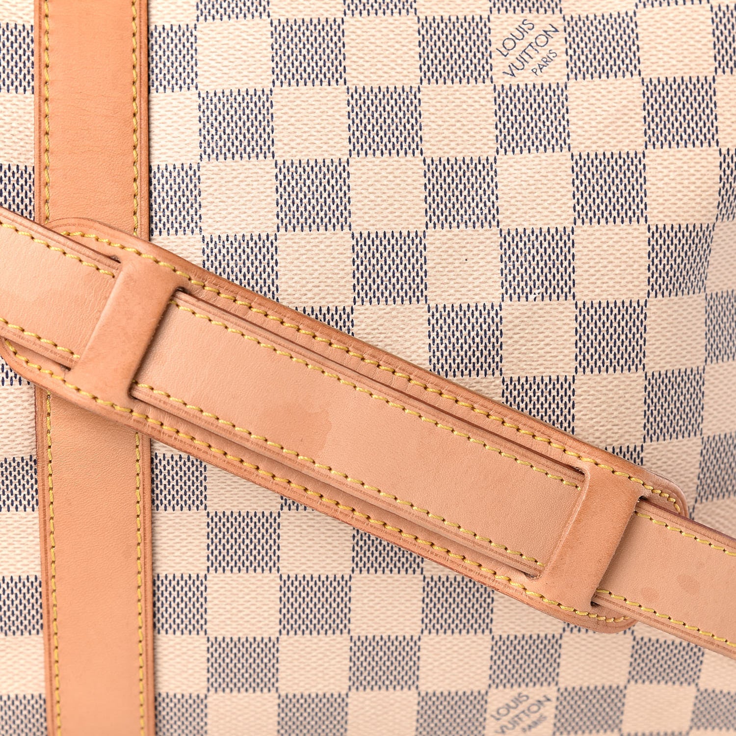 Louis Vuitton Damier Azur Keepall Bandouliere 55 19 of 22