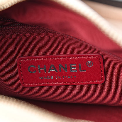 Chanel Aged Calfskin Quilted Small Gabrielle Hobo Beige Black 6 of 11