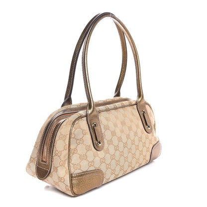 Gucci Monogram Small Princy Satchel Metallic 3 of 7