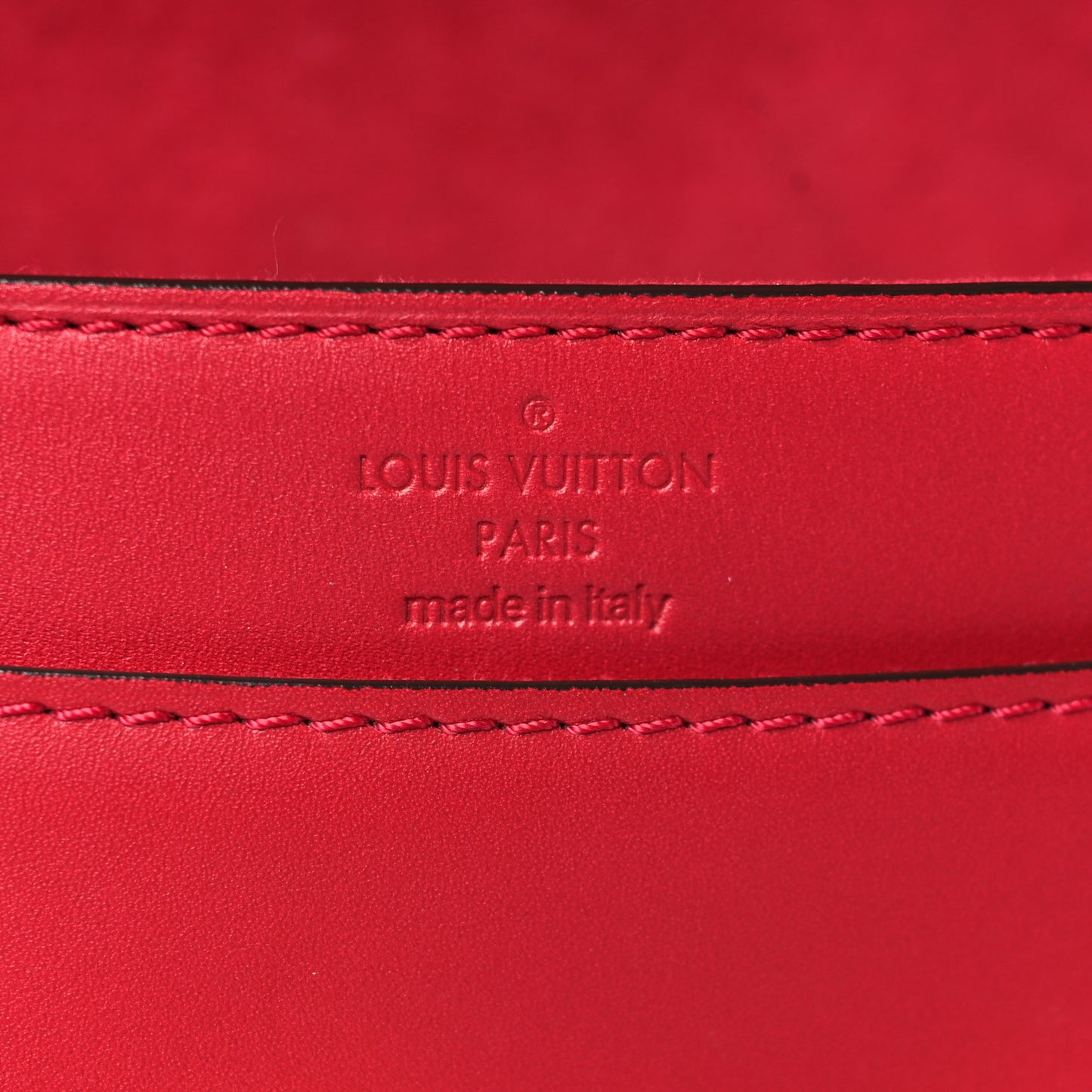 Calfskin Chain Louise MM Red