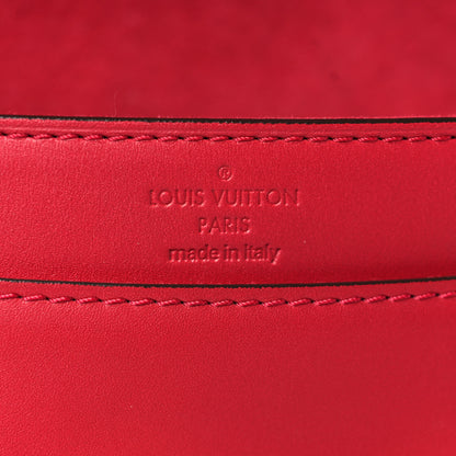 Louis Vuitton Calfskin Chain Louise MM Red 6 of 9