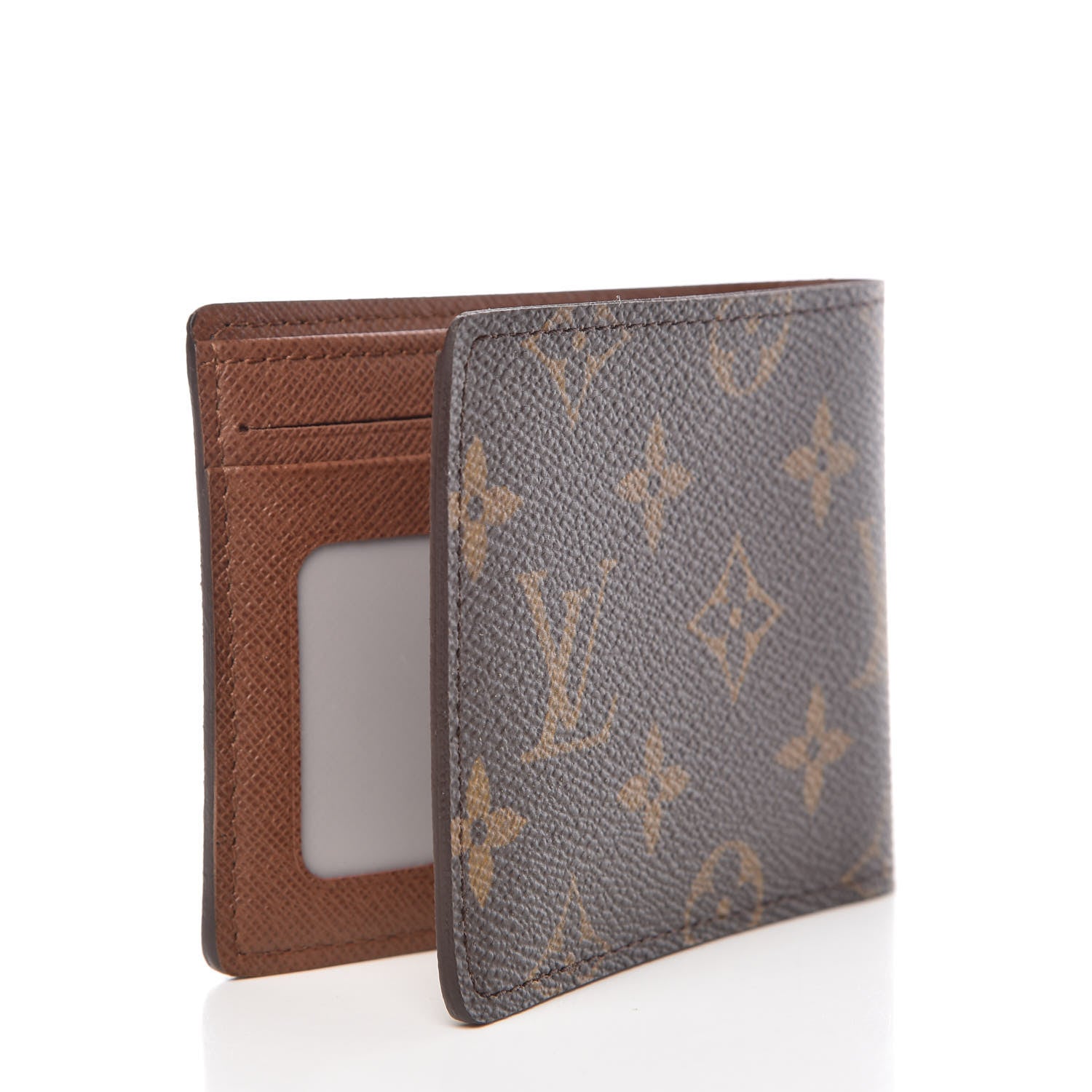 Louis Vuitton Monogram Mens Porte-Billets 3 Card Billfold Wallet 3 of 9