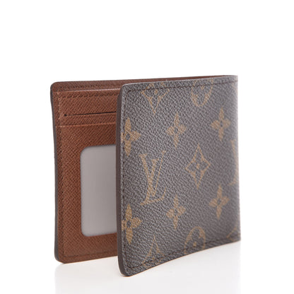 Louis Vuitton Monogram Mens Porte-Billets 3 Card Billfold Wallet 3 of 9