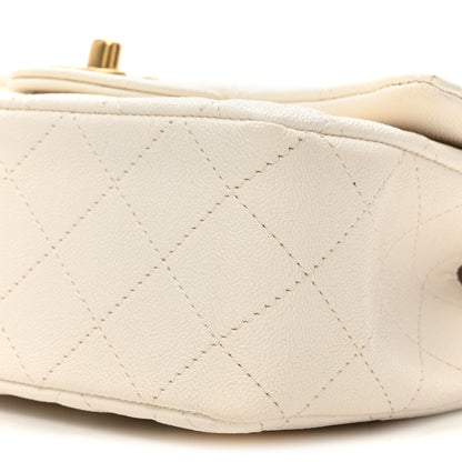 Chanel Caviar Quilted Mini Top Handle Rectangular Flap White 9 of 12
