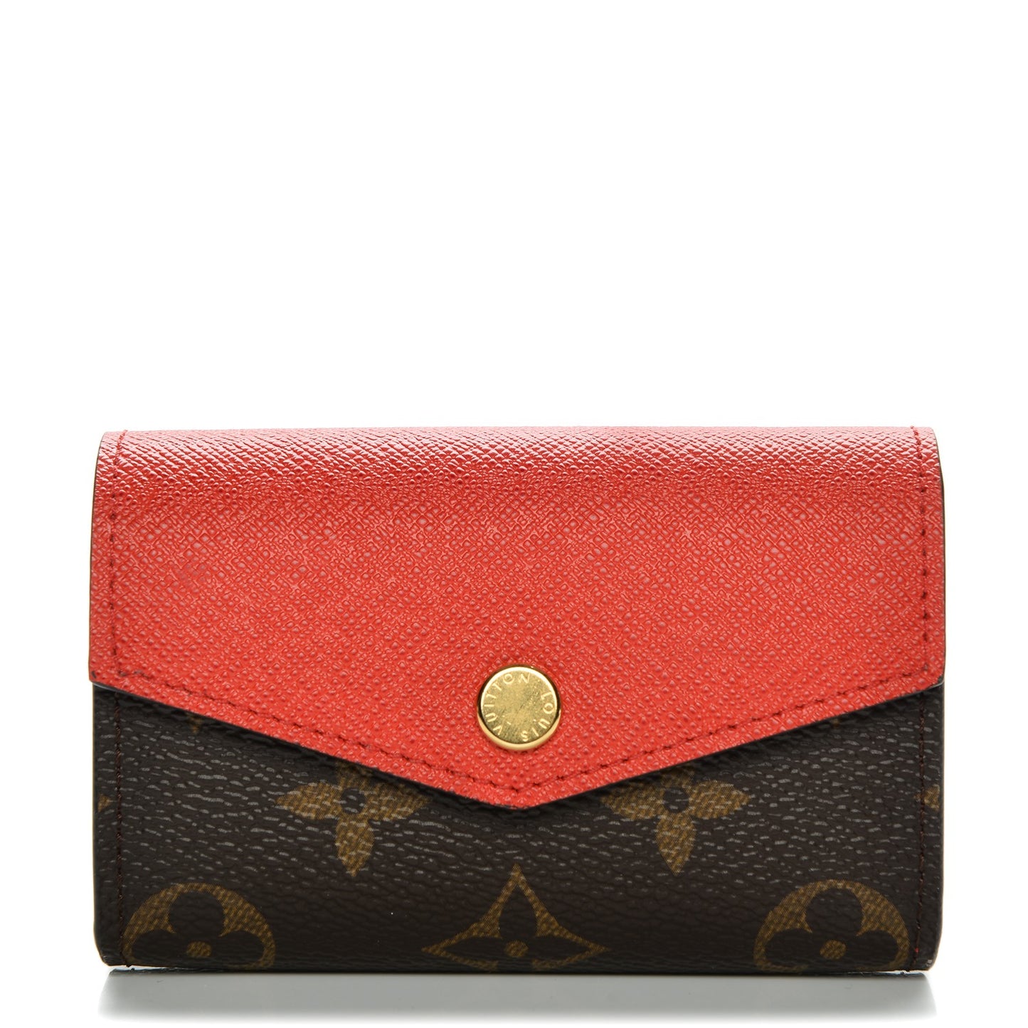 Monogram Sarah Multicartes Coquelicot