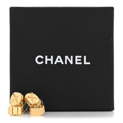 Chanel Metal CC Drop Earrings Gold 5 of 5