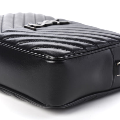 Saint Laurent Calfskin Matelasse Monogram Lou Camera Bag Black 6 of 9