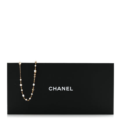 Chanel Pearl CC Star Long Necklace Gold 6 of 6