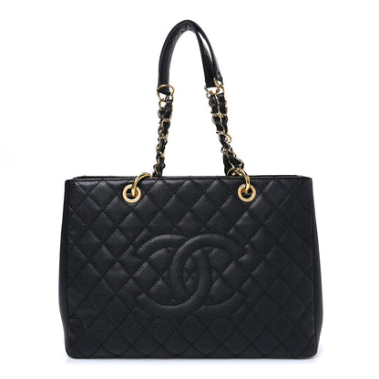 Chanel Caviar Quilted Grand Shopping Tote GST Black 1 of 10