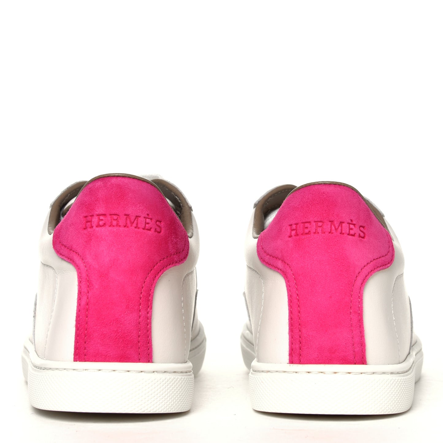 Calfskin Quicker Sneakers 38 White Rose Fuchsia