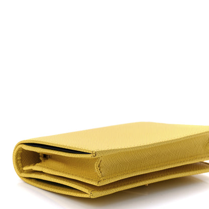 Prada Saffiano Small Wallet Sunny Yellow 9 of 11