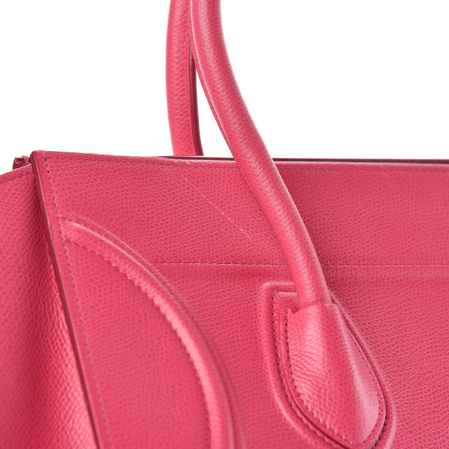 Supple Calfskin Medium Phantom Luggage Fuchsia