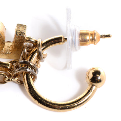 Chanel Pearl N°5 CC Drop Earrings Gold 3 of 4