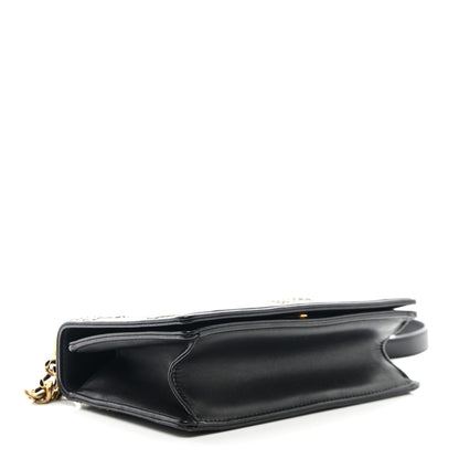 Christian Dior Lambskin Studded Small Diorama Flap Bag Black 4 of 11