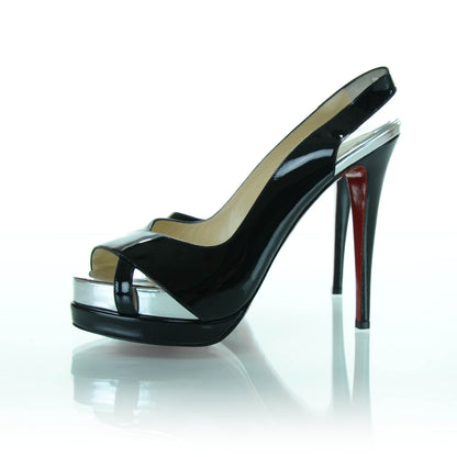 Christian Louboutin Patent Very Croise 140 Sandals 39.5 2 of 8
