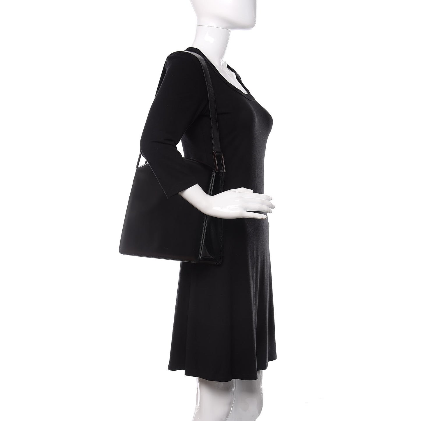 Calfskin Shoulder Bag Black