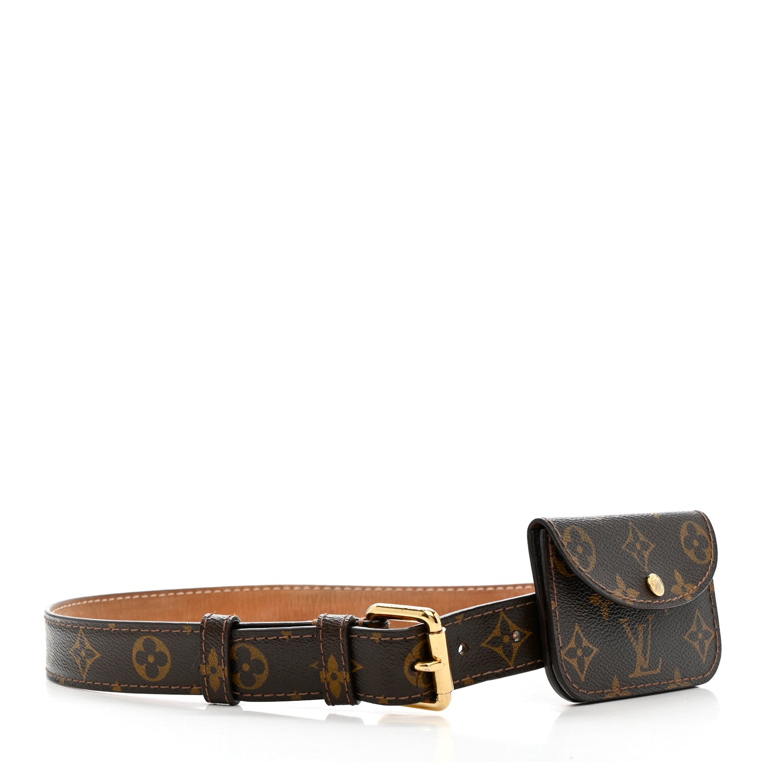 Louis Vuitton Monogram Ceinture Pochette Solo Belt 80 32 1 of 7