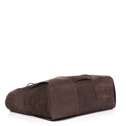 Bottega Veneta Suede Maxi Intrecciato Small Arco Tote Fondente 4 of 11