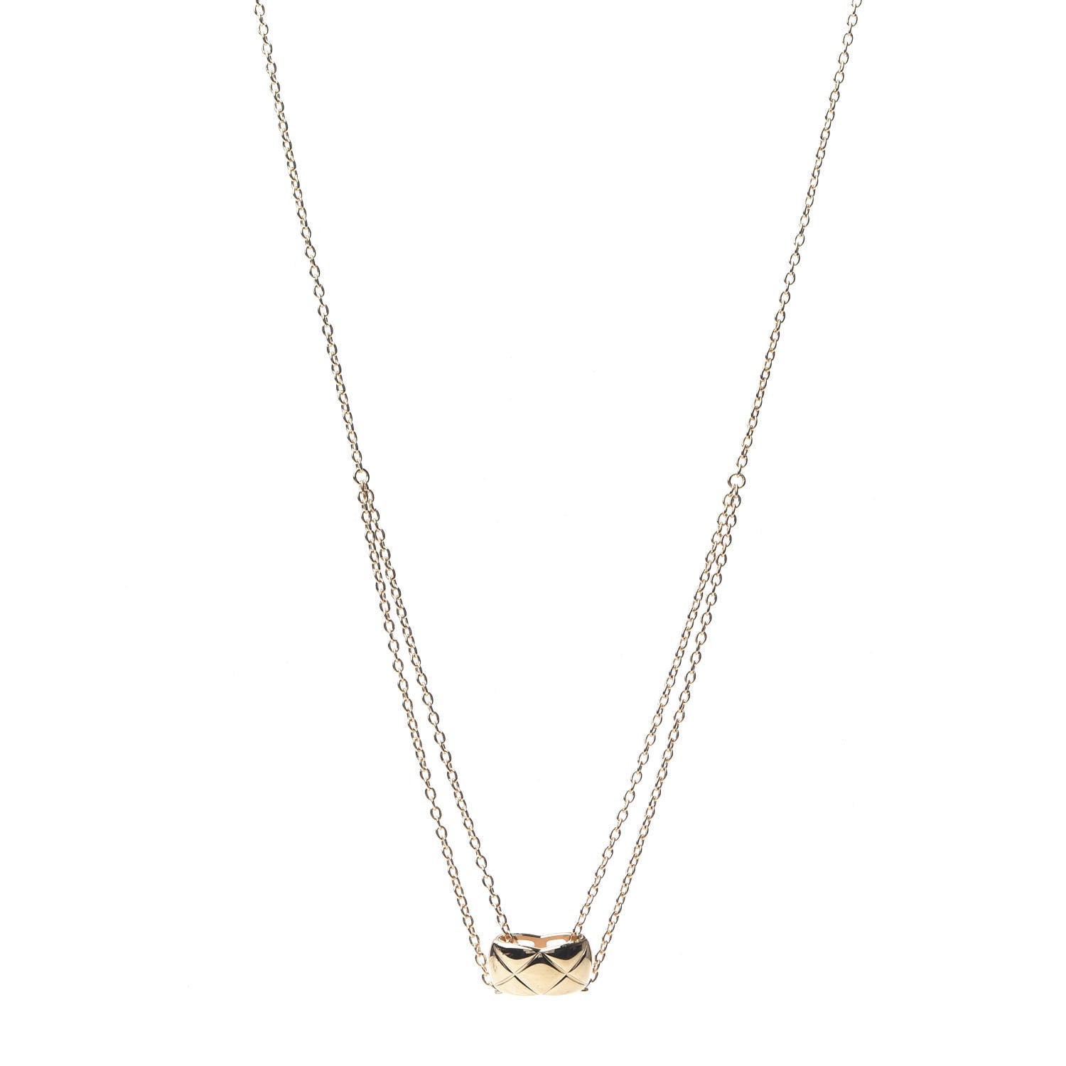 Chanel 18K Yellow Gold Coco Crush Pendant Necklace 1 of 4