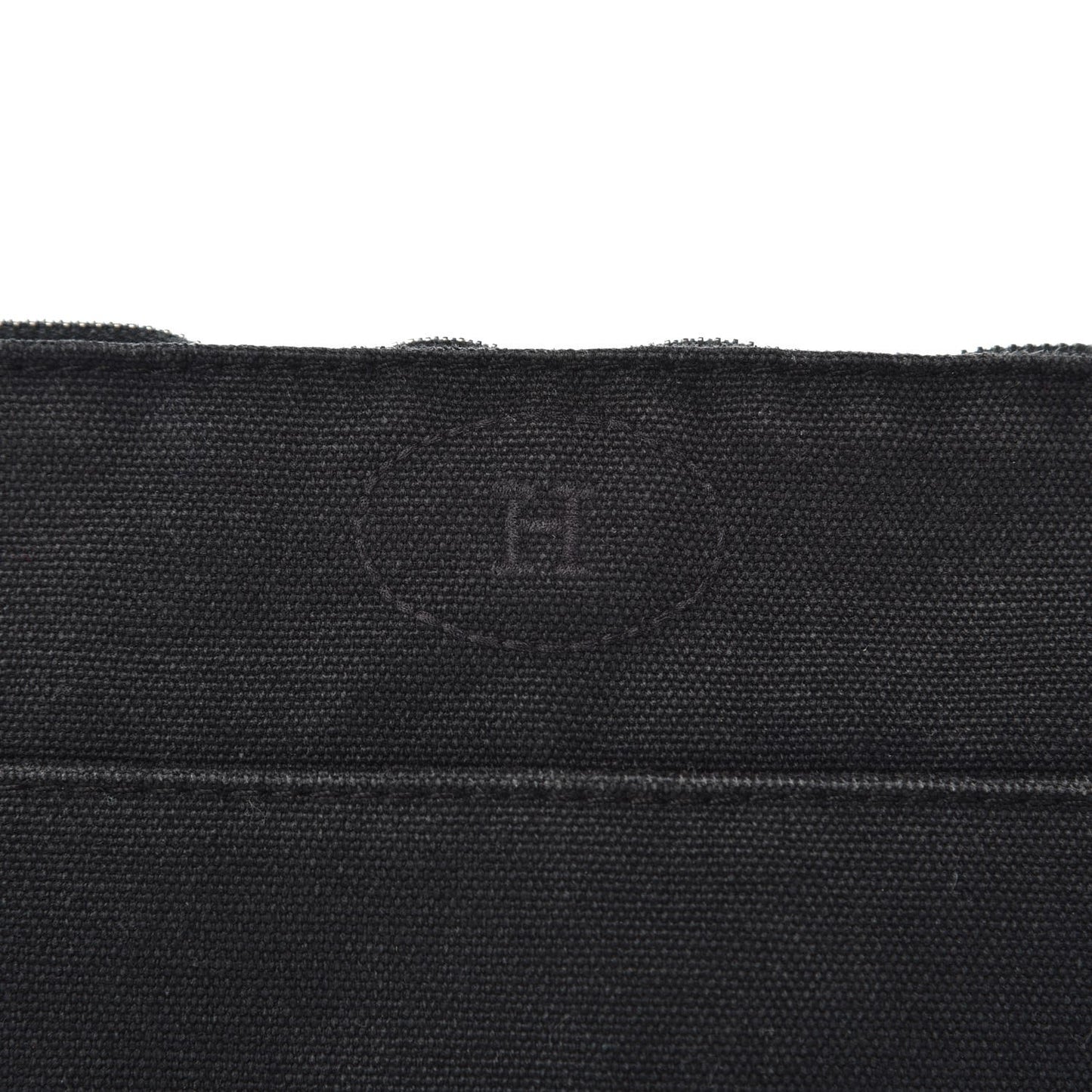 Cotton Canvas Mini Bolide Travel Cosmetic Pouch Black