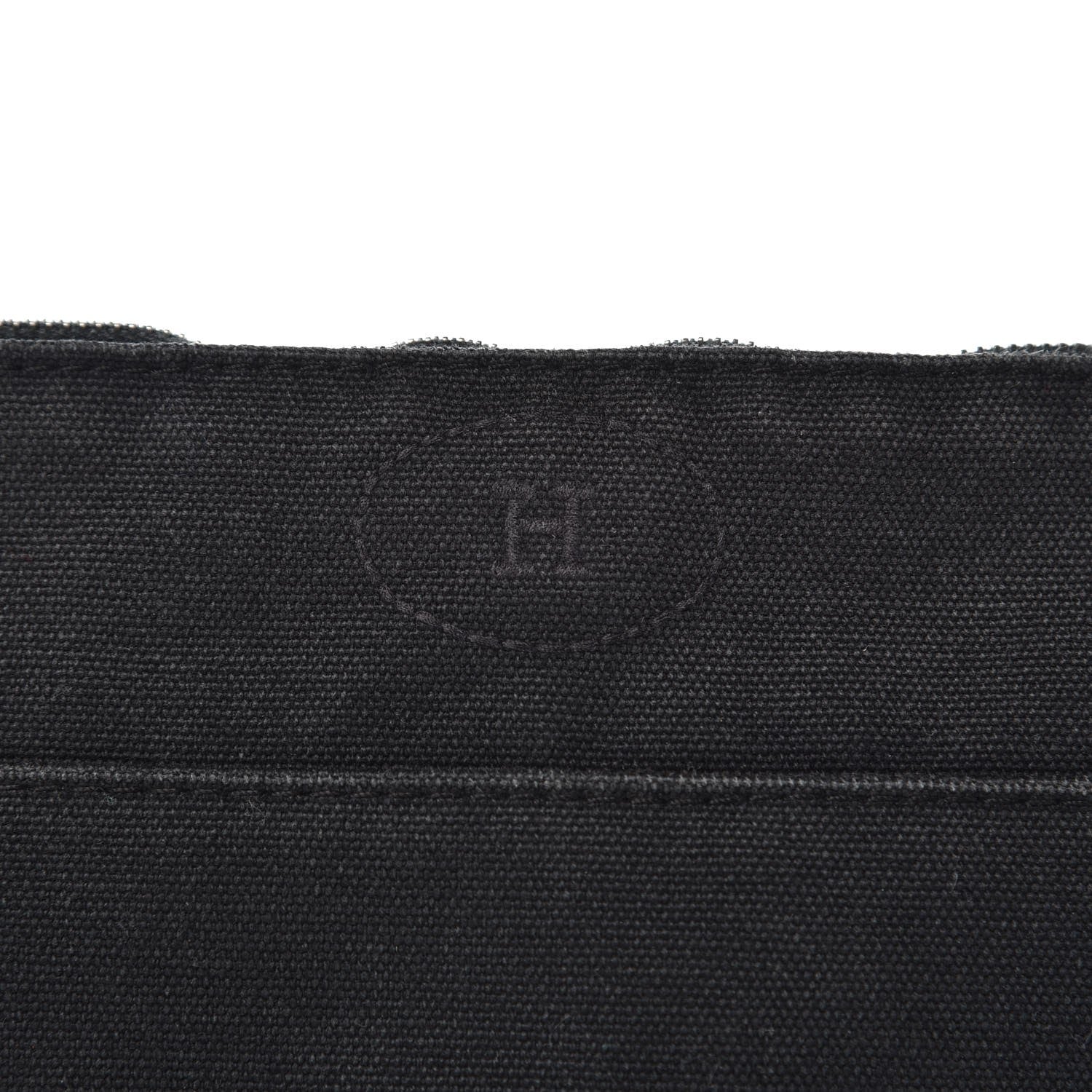 Hermes Cotton Canvas Mini Bolide Travel Cosmetic Pouch Black 7 of 10