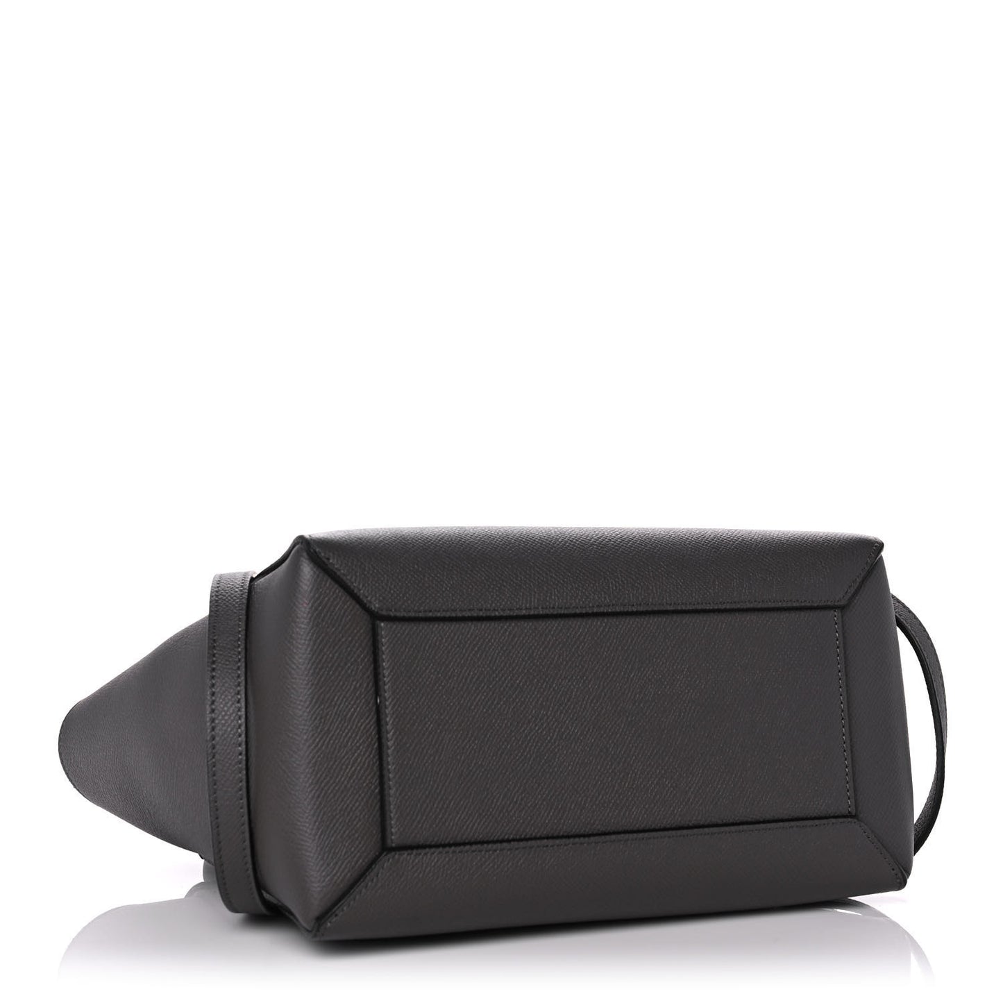 Baby Grained Calfskin Micro Belt Bag Grey