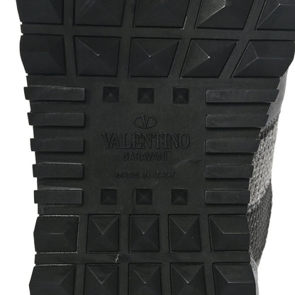 Valentino Garavani Mesh Suede Camouflage Mens Rockrunner Sneakers 10 Grey 7 of 9