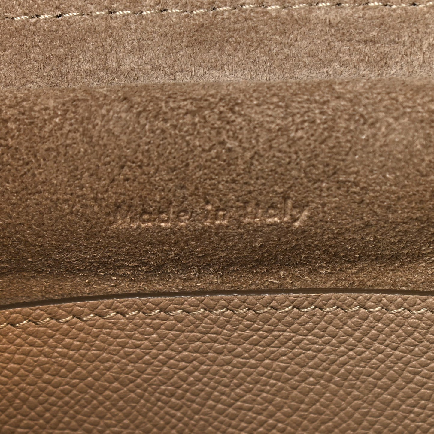 Grained Calfskin Micro Belt Bag Light Taupe