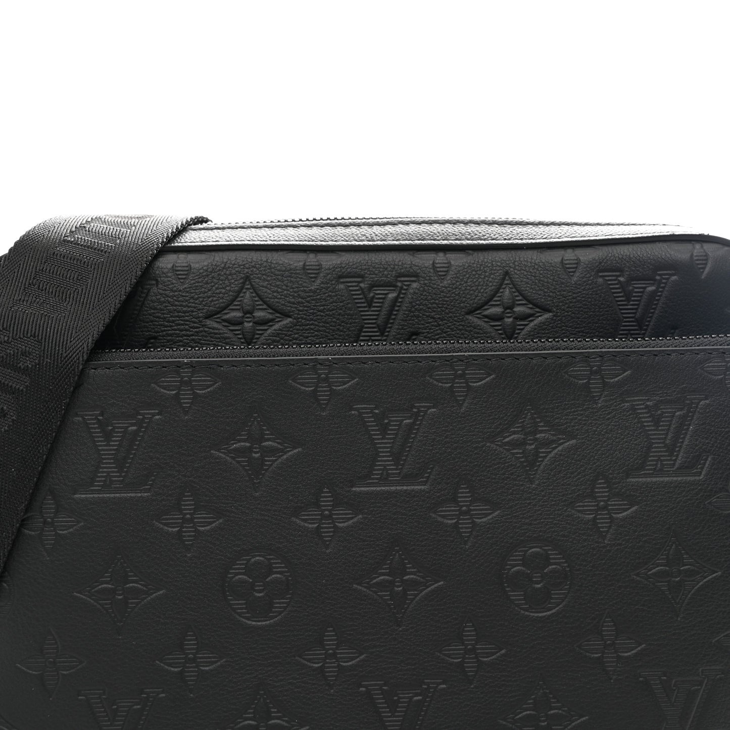 Calfskin Monogram Shadow Trio Messenger Black