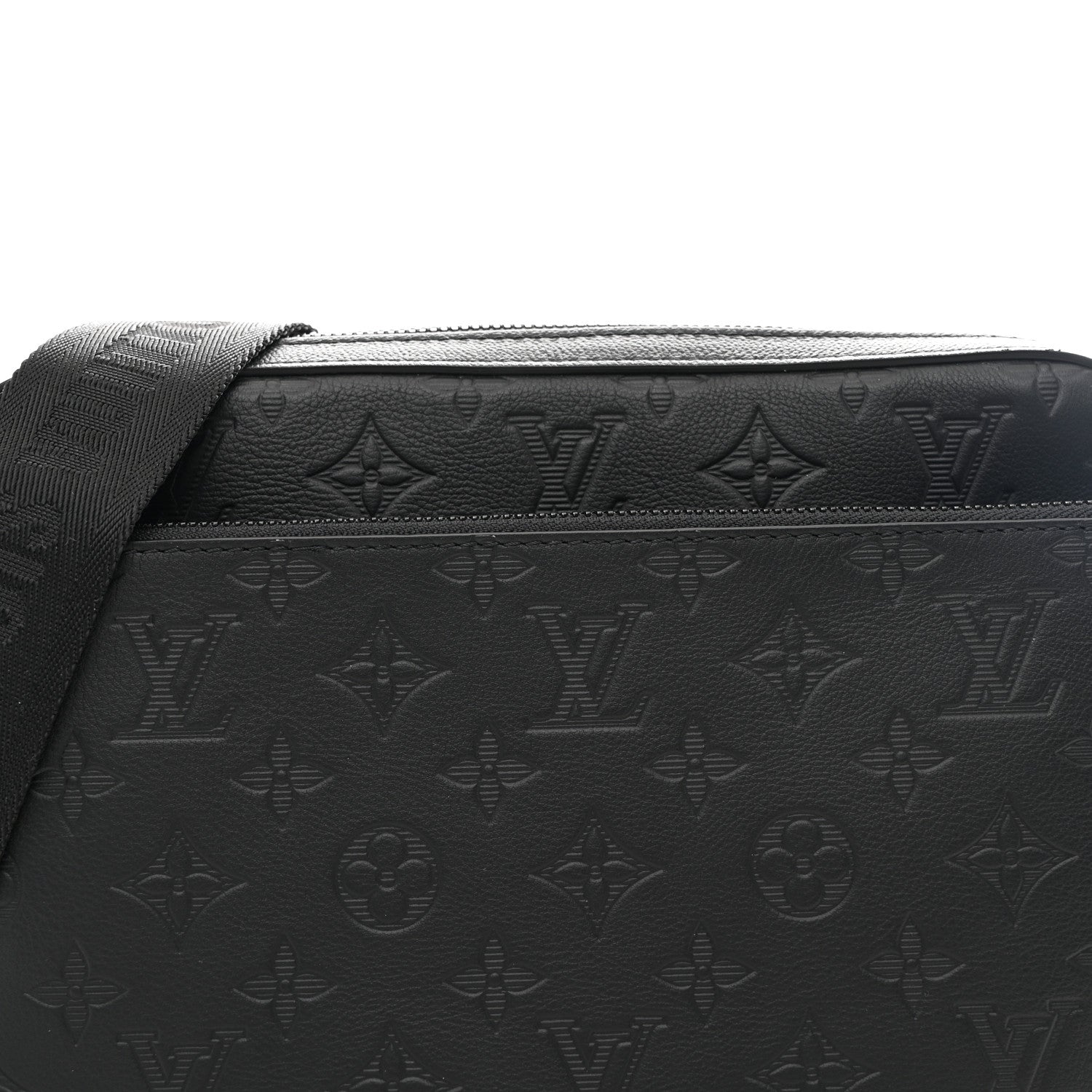 Louis Vuitton Calfskin Monogram Shadow Trio Messenger Black 10 of 12