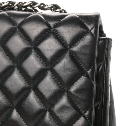 Chanel Lambskin Quilted Jumbo Single Flap Black 19 of 19