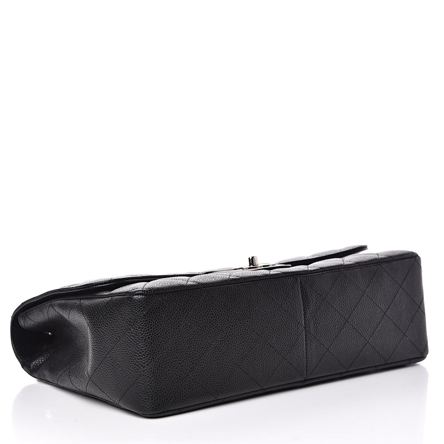 Caviar Quilted Jumbo Single Flap Black