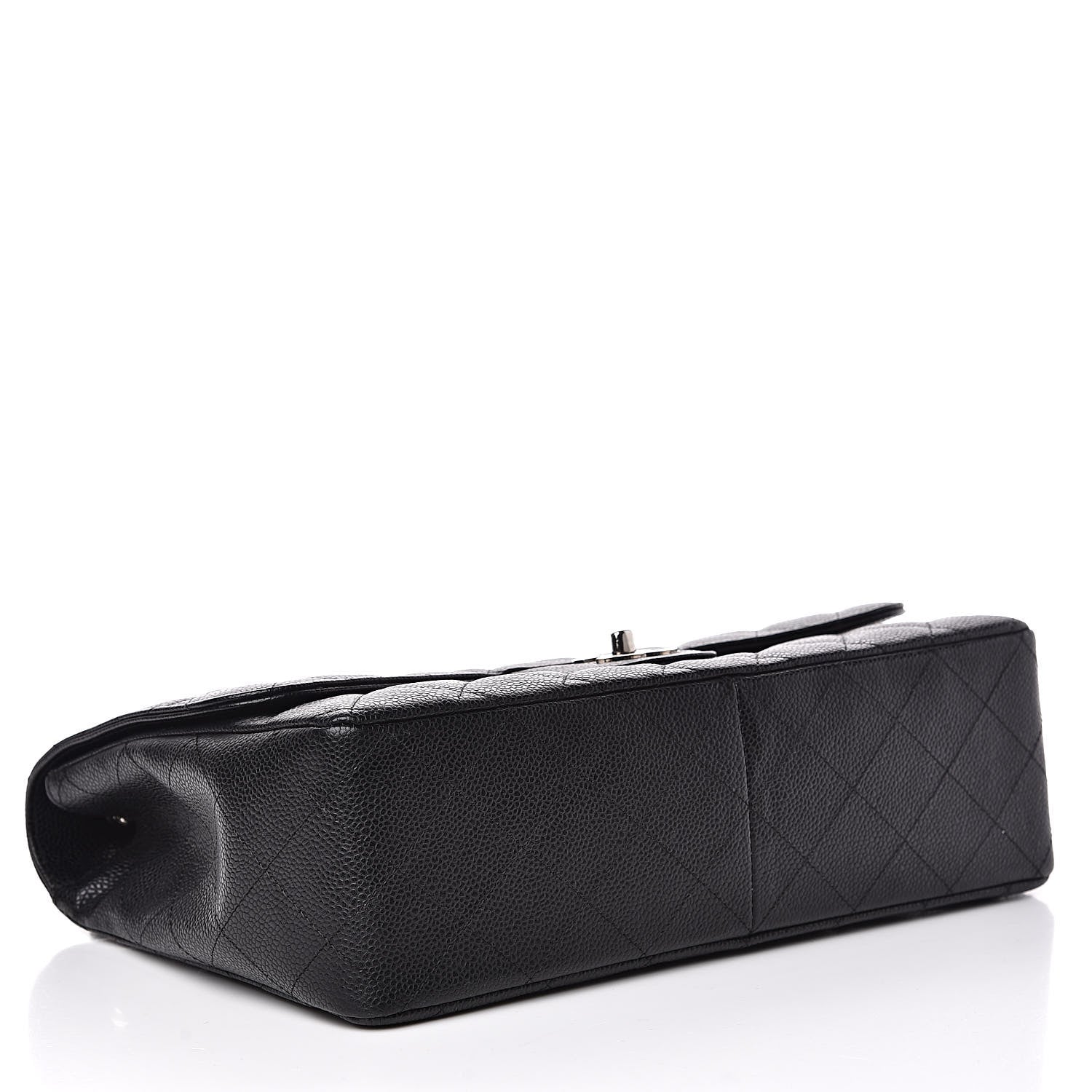 Chanel Caviar Quilted Jumbo Single Flap Black 4 of 13
