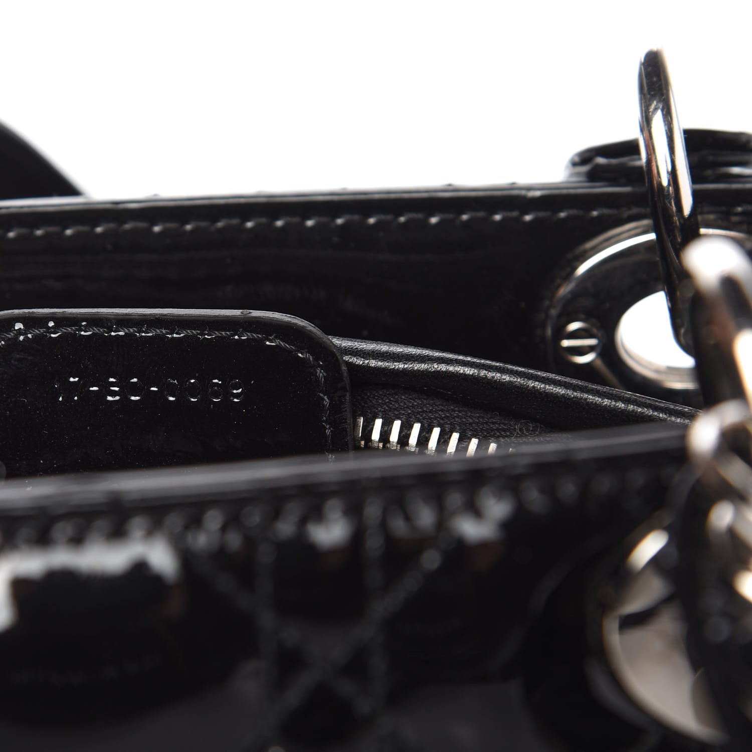 Christian Dior Patent Cannage Medium Lady Dior Black 9 of 10