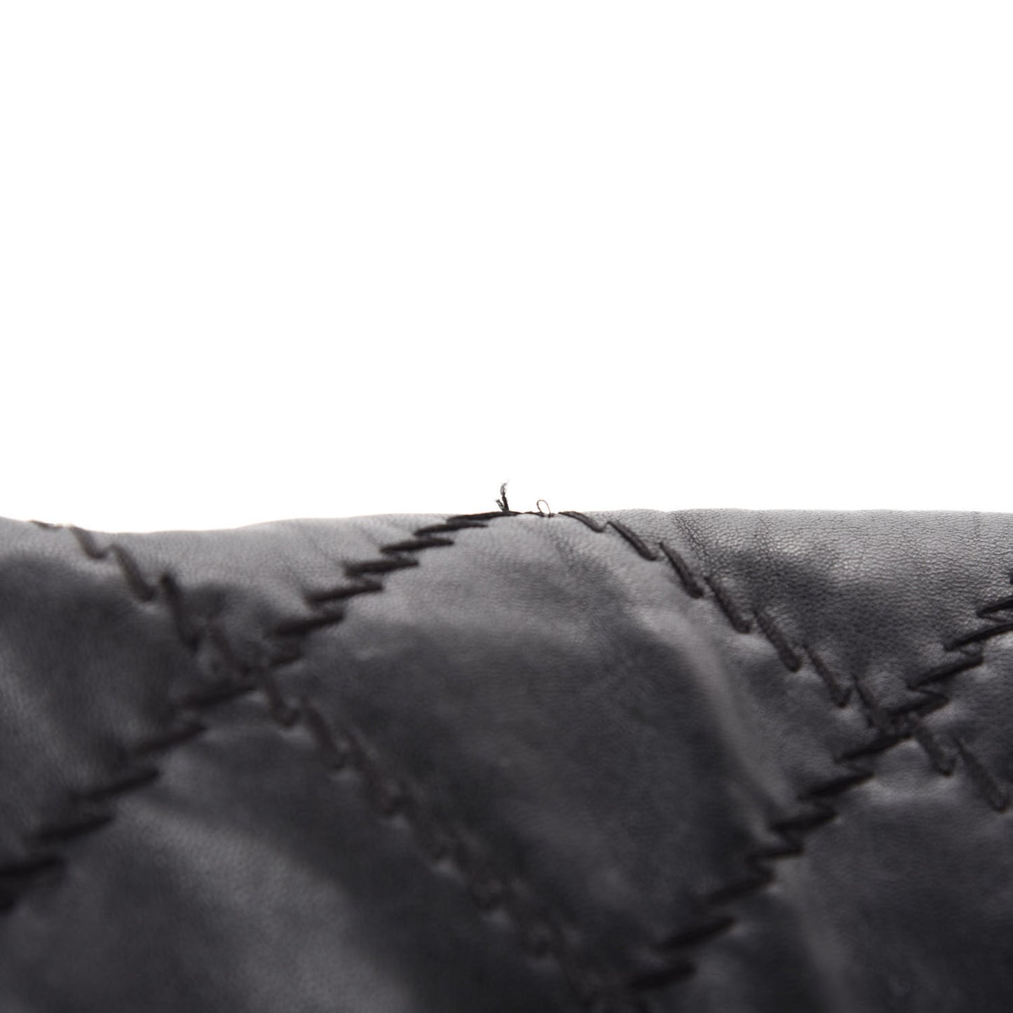 Lambskin Ultimate Stitch Maxi Flap Black