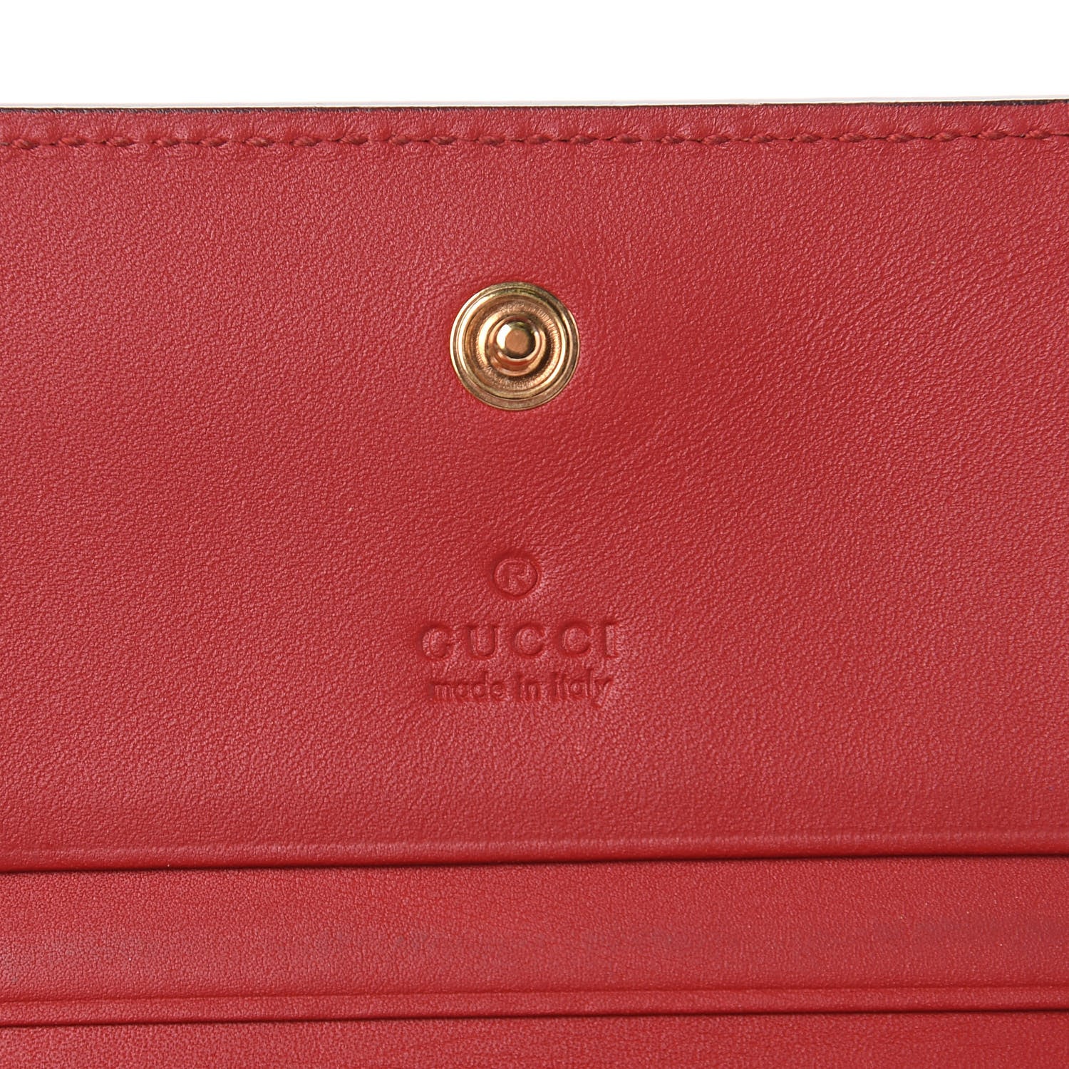Gucci GG Supreme Monogram Blooms Card Case Beige Blue Navy Hibiscus Red 6 of 8