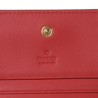 Gucci GG Supreme Monogram Blooms Card Case Beige Blue Navy Hibiscus Red 6 of 8
