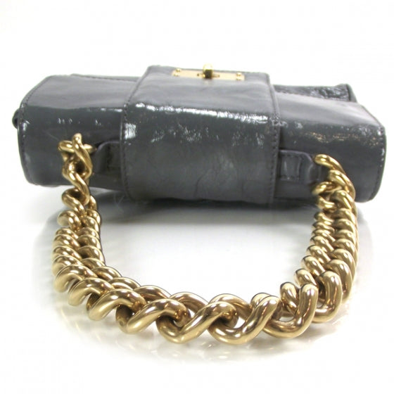 Marc Jacobs Textured Patent Chain Bag Fog 5 of 8