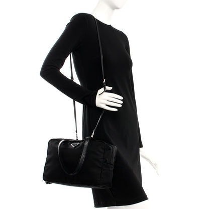 Prada Tessuto Nylon Passama Shoulder Bag Nero Black 2 of 8