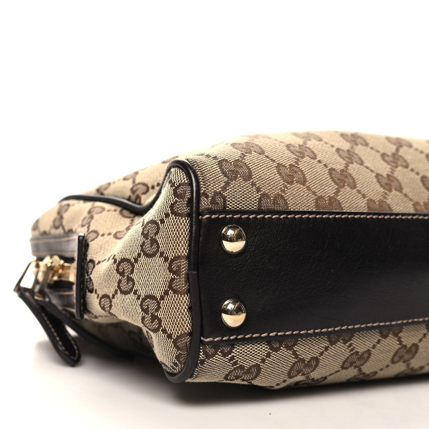 Gucci Monogram New Britt Medium Boston Dark Brown 9 of 10