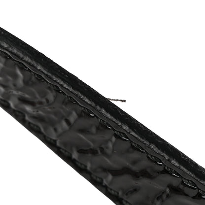 Gucci Skipper Calfskin Enamel GG 15mm Belt 80 32 Black 7 of 10
